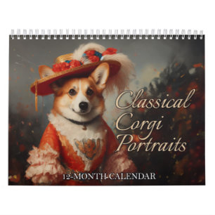 Classical Corgi Portraits Calendar