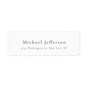Classical Creative Trendy Black & White Label
