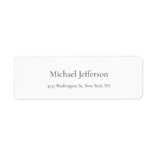 Classical Creative Trendy Black & White Label