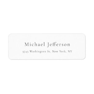Classical Creative Trendy Black & White Label