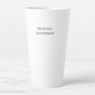 Classical Creative Trendy Black & White Latte Mug