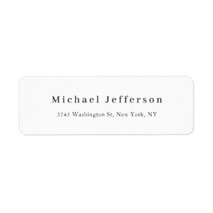 Classical Creative Trendy Black & White Minimalist Label