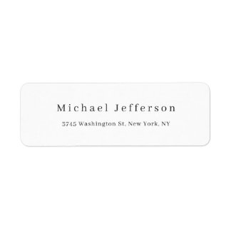Classical Creative Trendy Black & White Minimalist Label