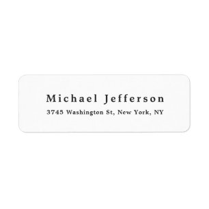 Classical Creative Trendy Black & White Minimalist Label