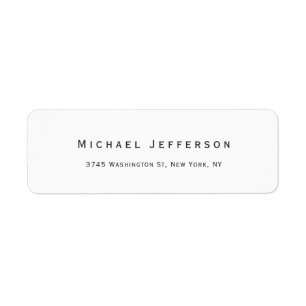 Classical Creative Trendy Black & White Minimalist Label