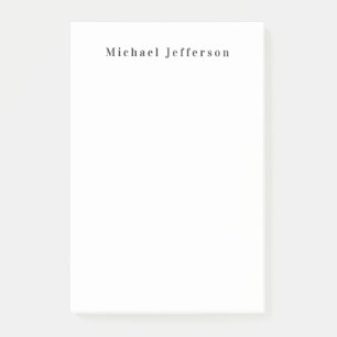 Classical Creative Trendy Black & White Minimalist Post-it Notes