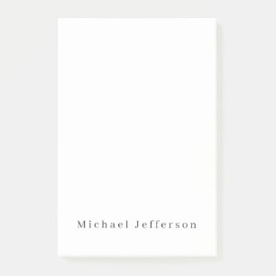 Classical Creative Trendy Black & White Minimalist Post-it Notes