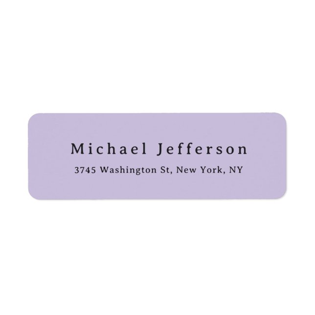 Classical Creative Trendy Pastel Color Minimalist Label (Front)