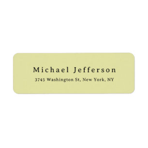 Classical Creative Trendy Pastel Color Minimalist Label