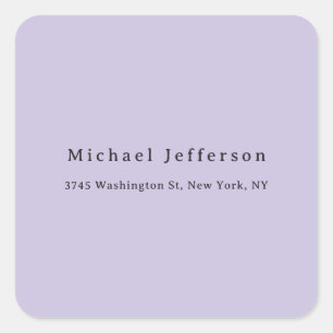 Classical Creative Trendy Pastel Color Minimalist Square Sticker