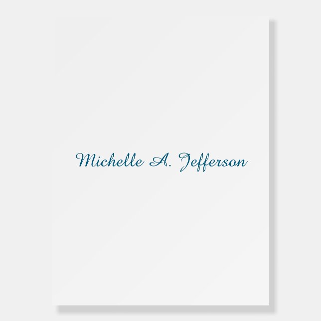 Classical Creative Trendy White Ocean Blue Foam Board (Front)