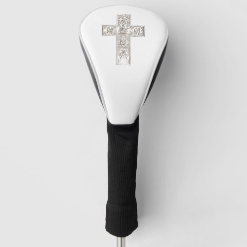 Classical Cross Art Golf Head Cover