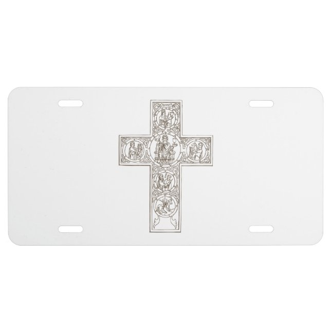 Classical Cross Art License Plate (Front)