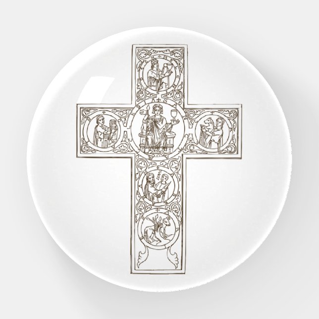 Classical Cross Art Paperweight (Front)