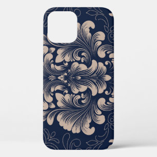Classical Damask Seamless Victorian Texture iPhone 12 Case