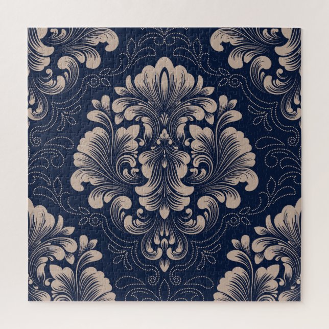 Classical Damask Seamless Victorian Texture Jigsaw Puzzle (Vertical)