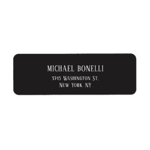 Classical Dark Gray Elegant Serif Font Minimalist Label