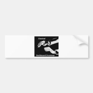 Classical Dashboard drummer wear Bumper Sticker