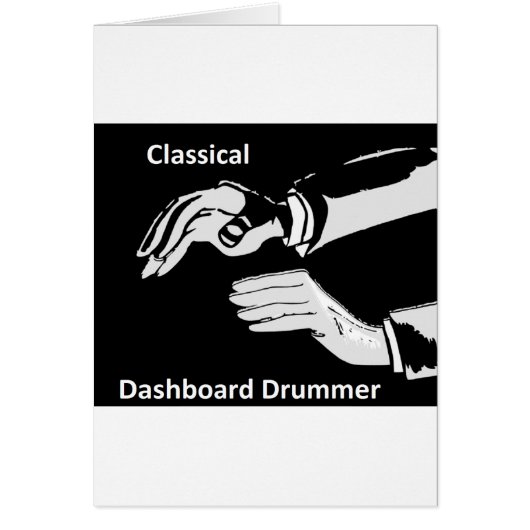Classical Dashboard drummer wear Cards (Front)