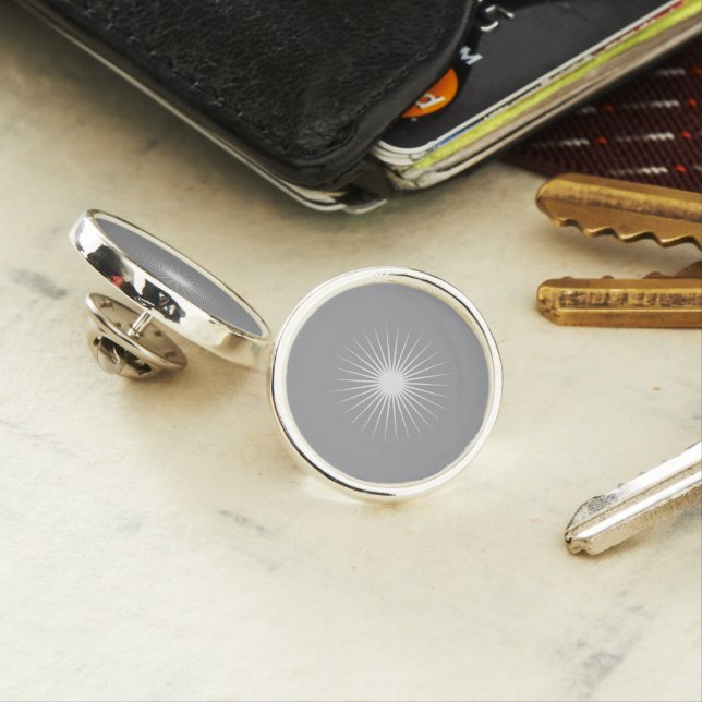 Classical Dove Steel  Sterling Lapel Pin  (In Situ)