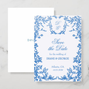 Classical Elegant Crest Save the Date Card