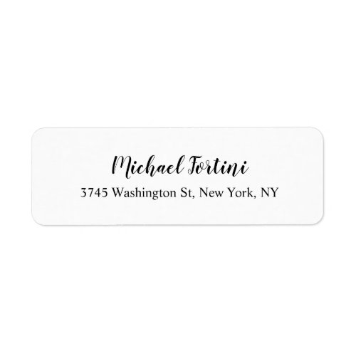 Classical Elegant Minimalist Exclusive Plain Label