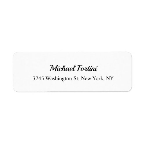 Classical Elegant Minimalist Exclusive Plain Label