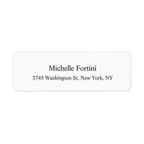 Classical Elegant Minimalist Exclusive Plain Label