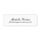 Classical Elegant Minimalist Plain Handwriting Label | Zazzle