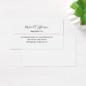 Classical Elegant Plain Calligraphy Profile Card (Desk)