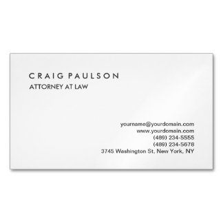 Classical Elegant Plain Professional Business Card
