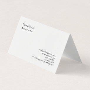 Classical Elegant Plain Professional Business Card
