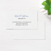 Classical Elegant Simple Calligraphy Profile Card (Desk)