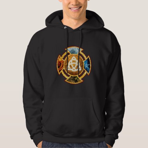 Classical Elemental Earth Fire Magic Hoodie