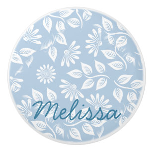 Classical Floral Pattern - Pick your color! - Ceramic Knob