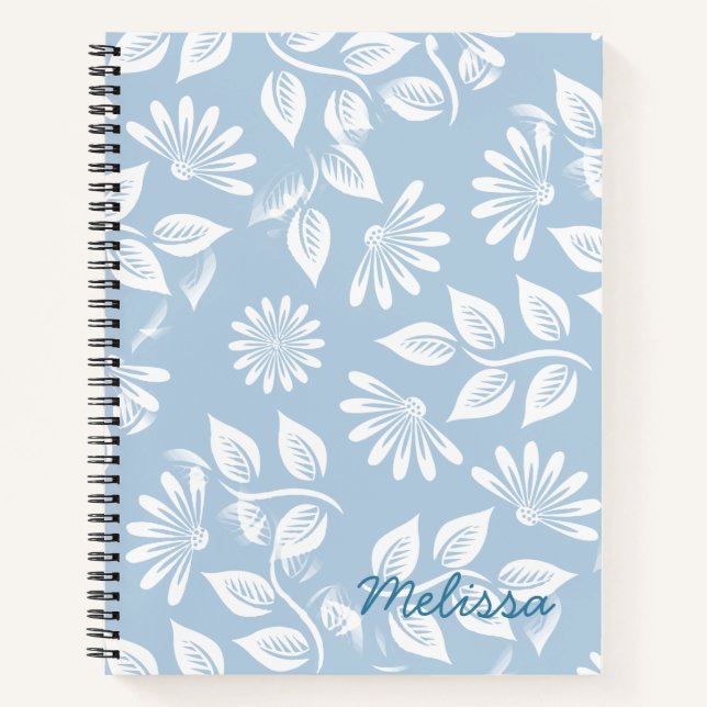 Classical Floral Pattern - Pick your color! - Notebook (Front)