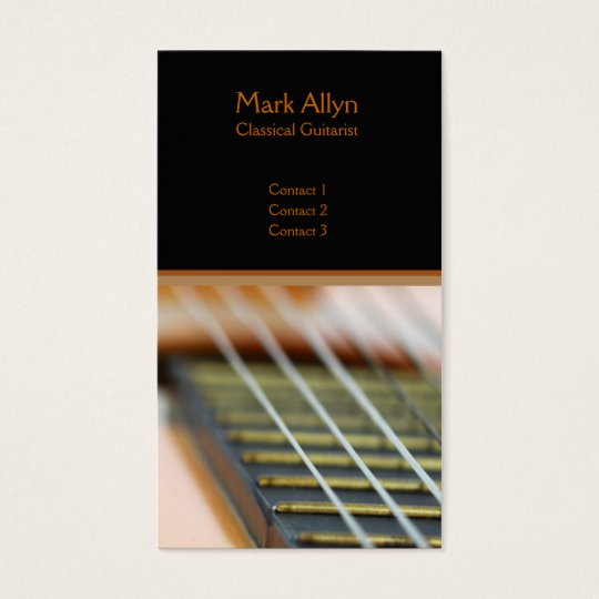 Classical Guitar Business Card