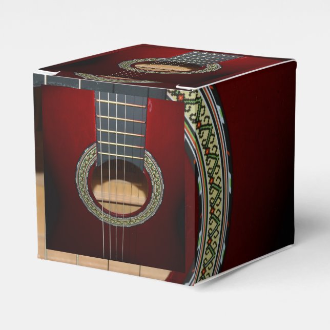 Classical Guitar, Gift Favor Boxes (Front Side)