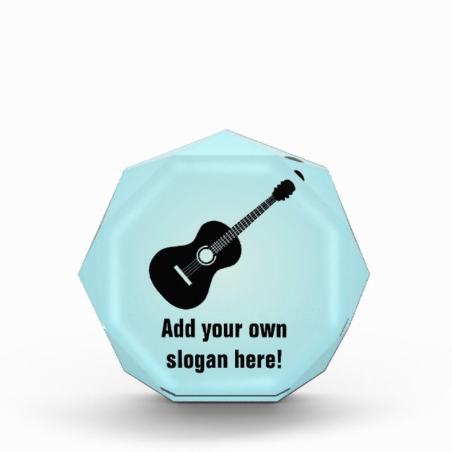 Classical Guitar Graphic - Make a Personalized Award (Front)
