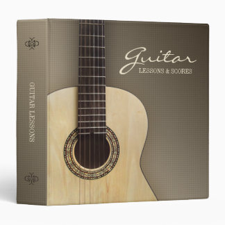 Classical Guitar Scores Lessons Binder