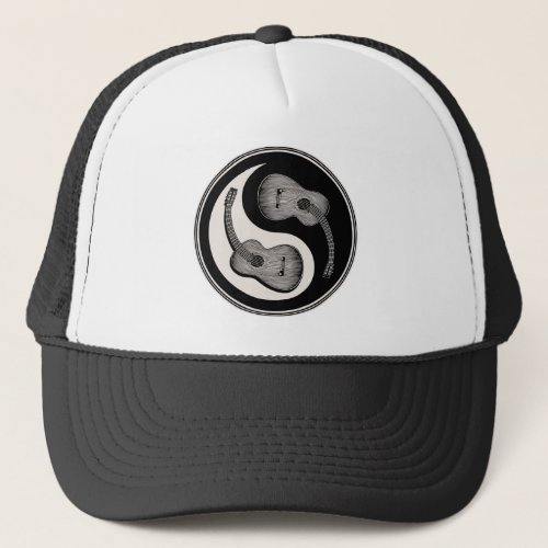 Classical Guitar Yin Yang Trucker Hat