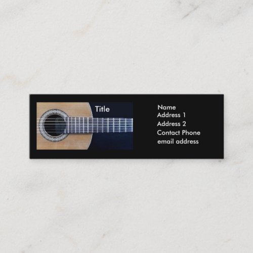 Classical Guitarist Business Card Templates