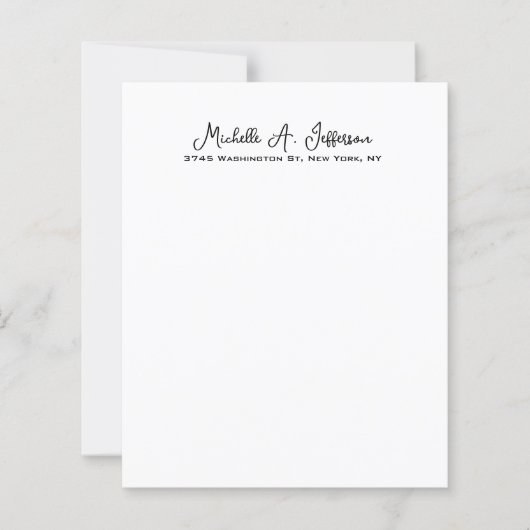 Classical Handwriting Creative Trendy Paper Sheet (Front)