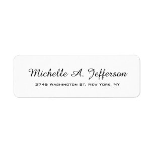 Classical Handwriting Creative Trendy White Label
