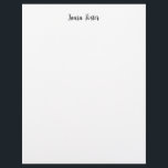 Classical Handwriting Elegant Name Black White Letterhead<br><div class="desc">An attractive,  eye-catching yet extremely simple design. I'm sure this is exactly what you're looking for.</div>
