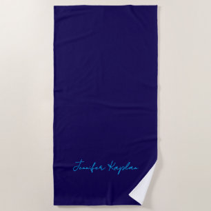 Classical Handwriting Minimalist Professional Beach Towel