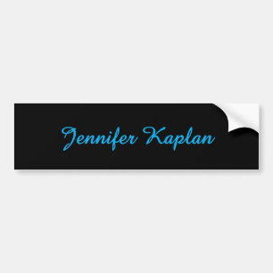 Classical Handwriting Minimalist Professional Bumper Sticker