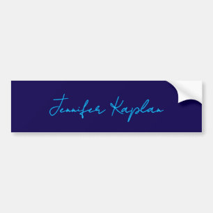 Classical Handwriting Minimalist Professional Bumper Sticker