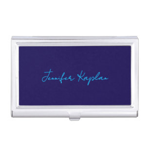 Classical Handwriting Minimalist Professional Business Card Case