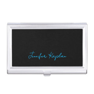 Classical Handwriting Minimalist Professional Business Card Case